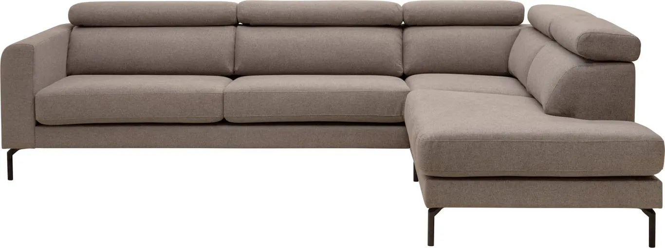 Capri hjørnesofa m/åpen ende Stoff Austin 4 Stone