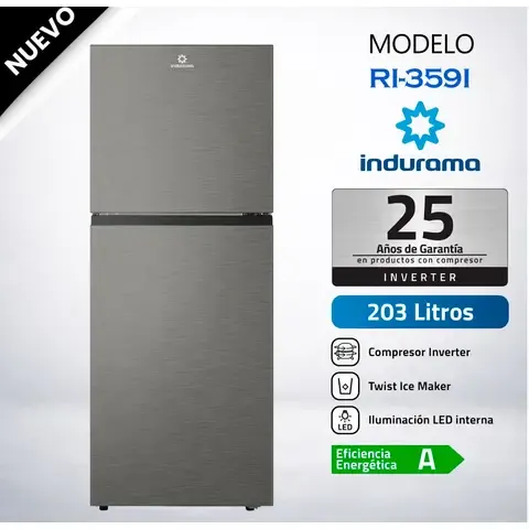 Refrigeradora Indurama 203 Litros Top Freezer No Frost RI-359I