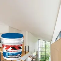 Pintura para Interior Para superficies Drywall, Yeso Súper Lavable Premium Tipo 1 Blanco Precio Especial 5 Galones Topex