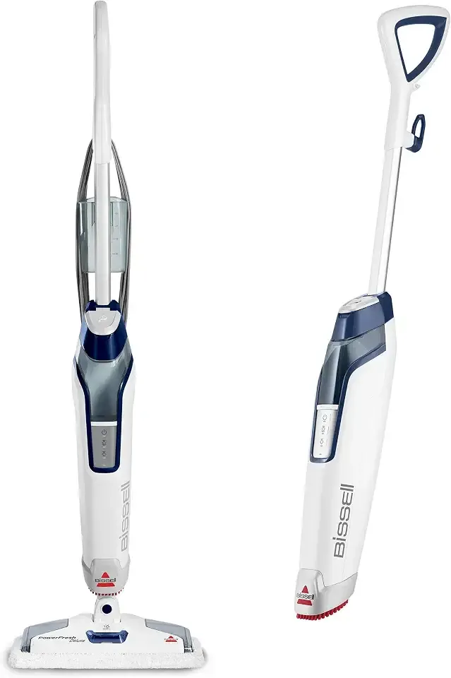 Bissell PowerFresh Deluxe 1806 Steam Mop for Tile, Hardwood & Sealed Floors w/Built‑in SpotBoost Brush, Fast 30‑Second Warm‑Up, Variable Steam Levels, Fresh Scent Discs Compatible