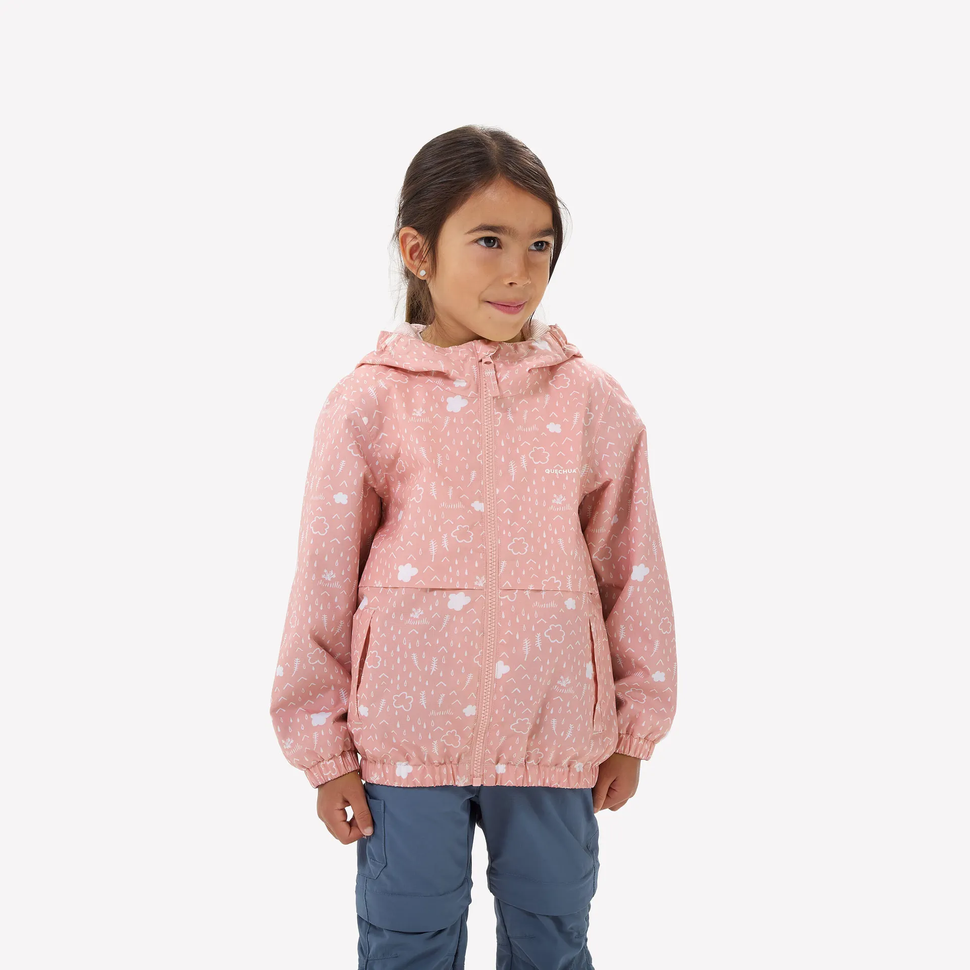 QUECHUA Dětská turistická bunda nepromokavá MH 500 Kid 2–6 let
