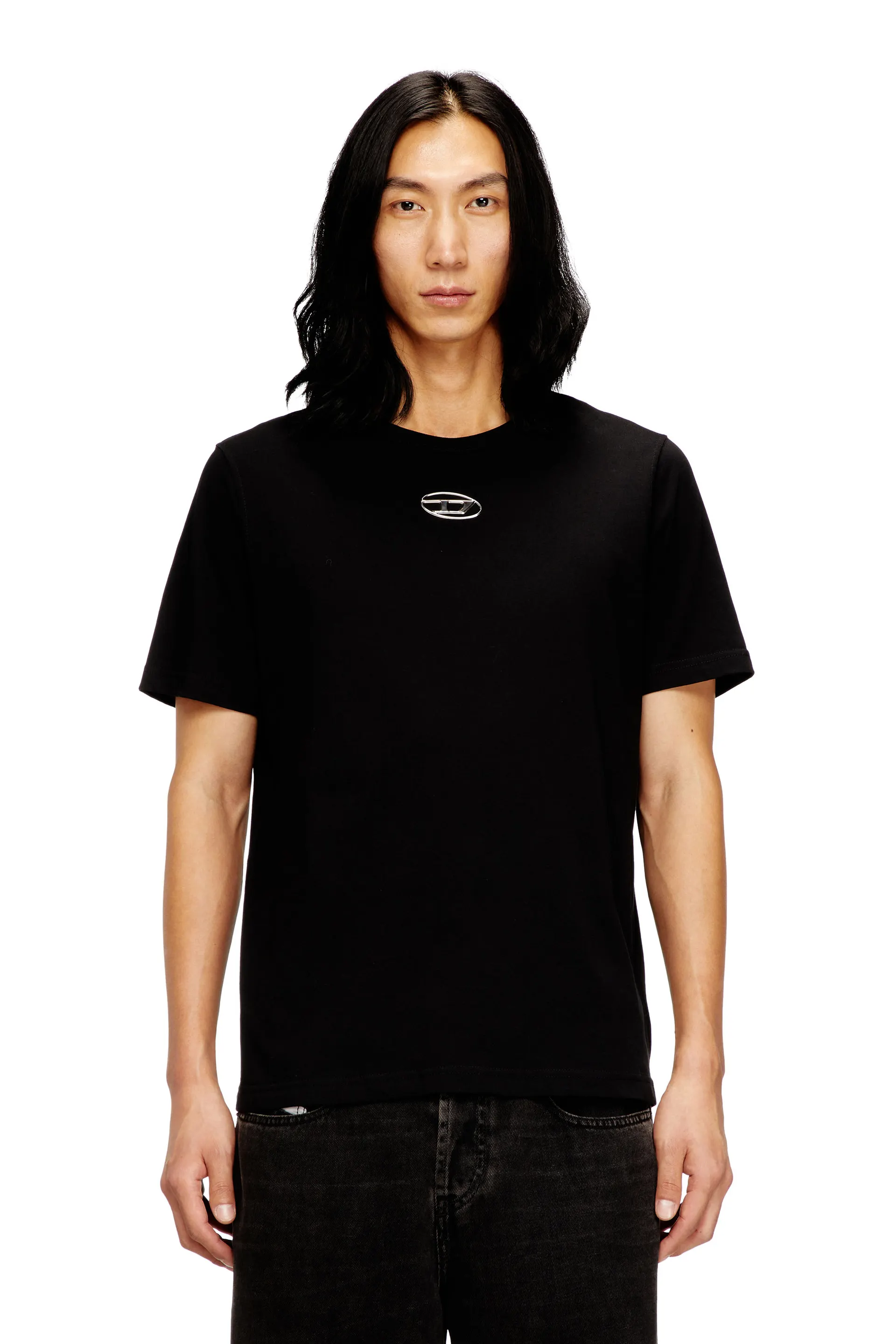 T-shirt with metallic Oval D