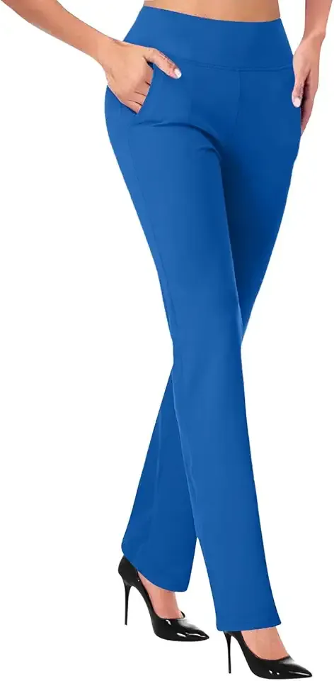 Women Business Casual Office Work Pants Premium Stretch Yoga Pants High Waist Work Dress Pant Workout Slacks