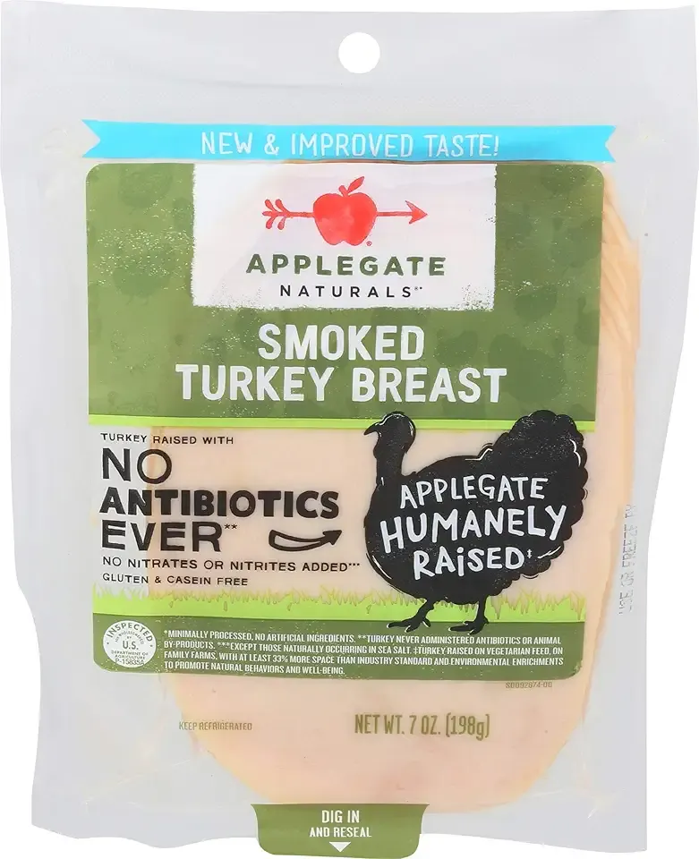Applegate, Natural Smoked Turkey Breast Sliced, 7oz