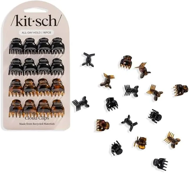 Kitsch Mini Hair Clips for Women - Stylish Small Hair Clips for Bangs, Hair Sectioning | Stays In Place Without Pulling | Durable & Sturdy P…