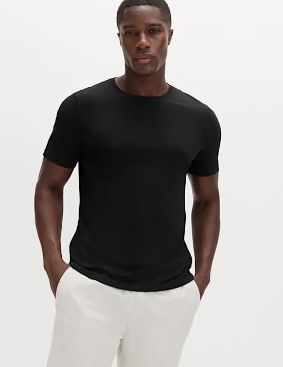 Regular Fit Pure Cotton Crew Neck T-Shirt