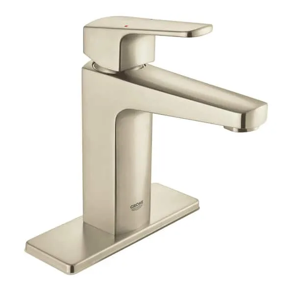 GROHE Tallinn 4 in.​ Centerset Single-​Handle Bathroom Faucet in Brushed Nickel InfinityFinish