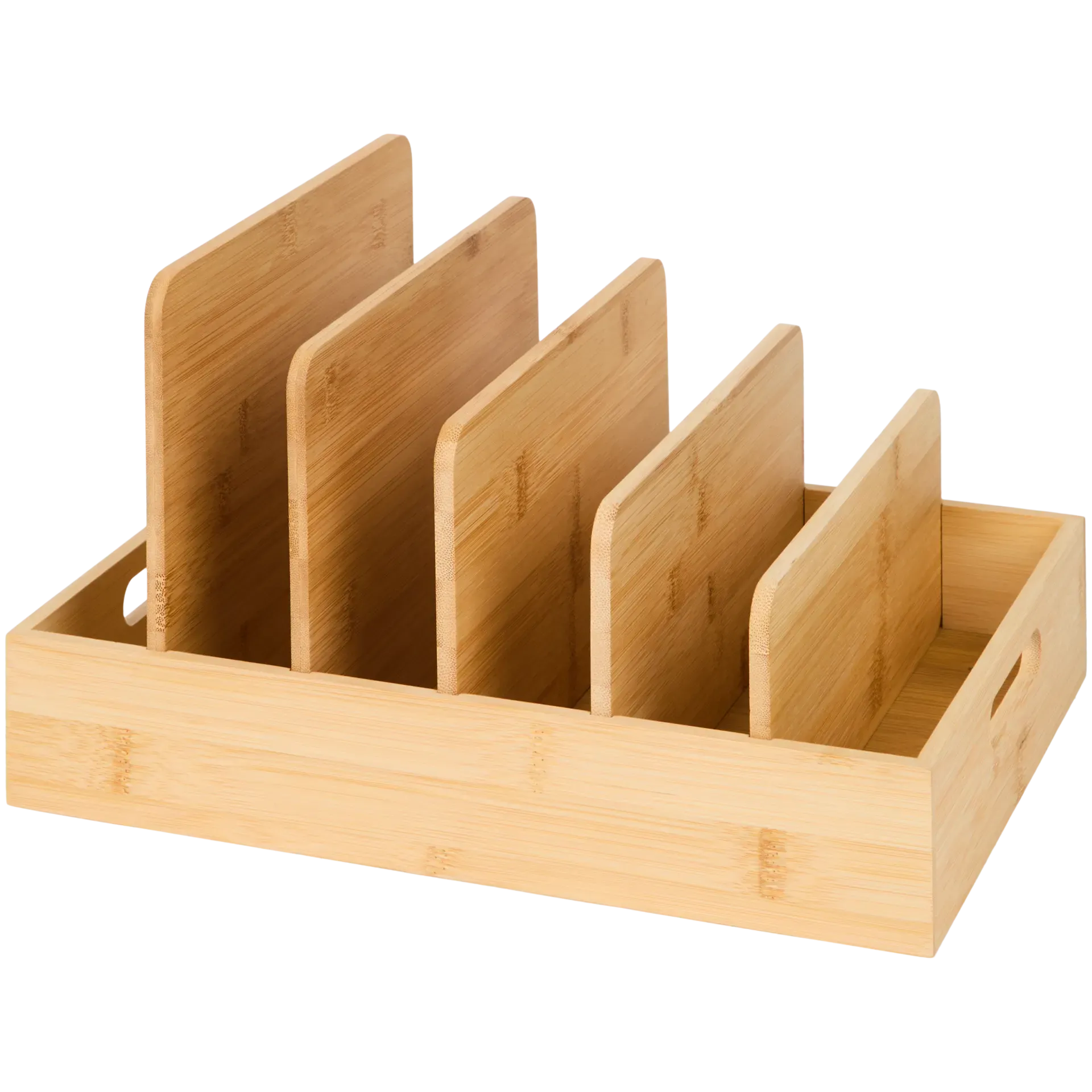Organizer in bambù con scomparti