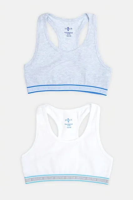 Kids 2-pack effen tops bio katoen - inSua