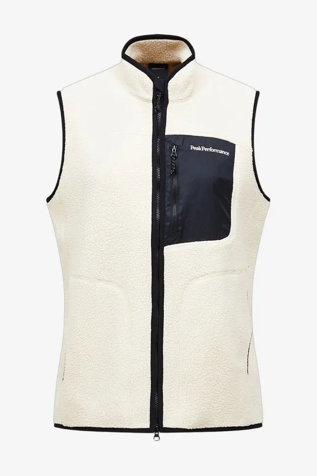 M Naturerush Pile Vest Sand Fog/black