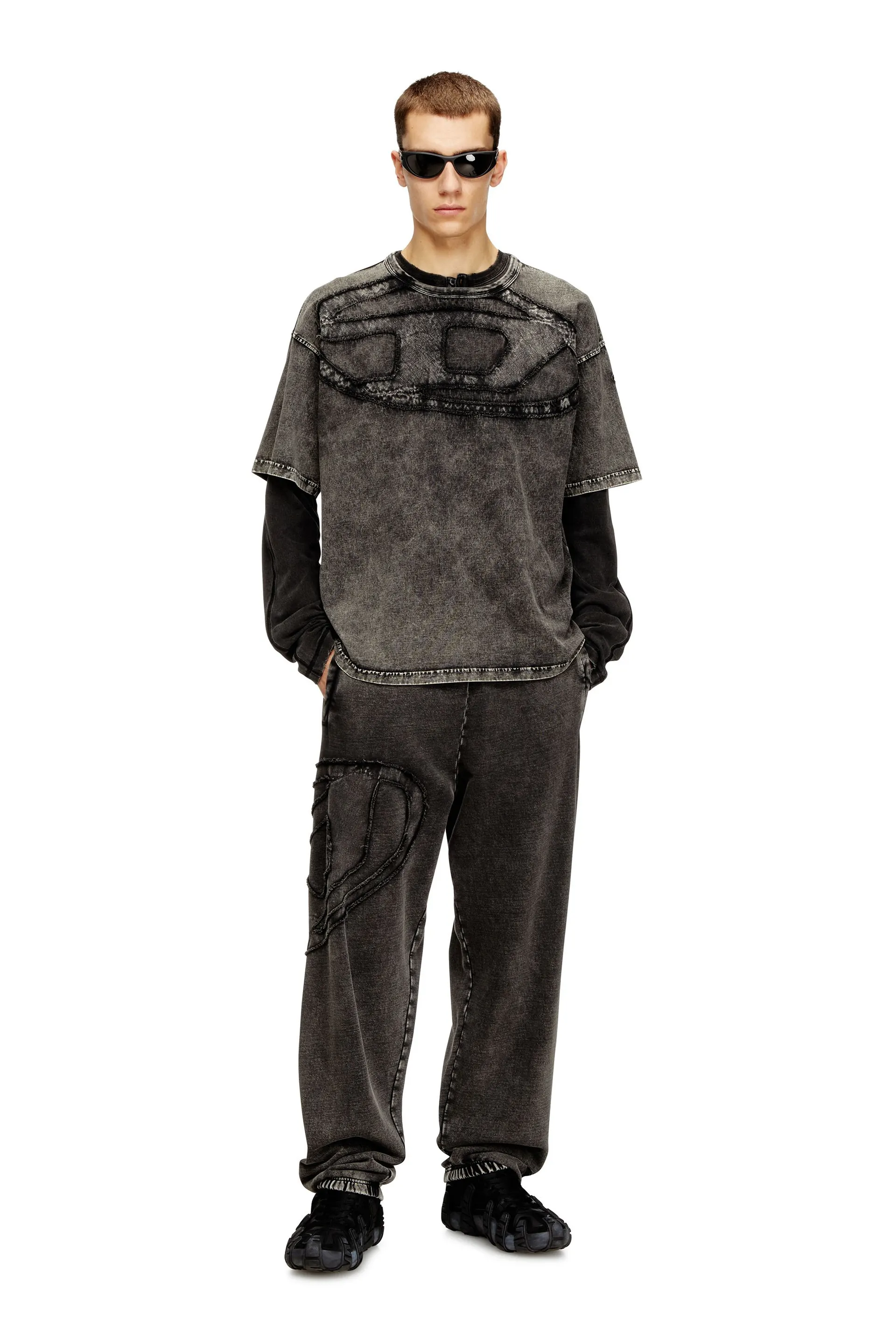 Relaxed cotton T-shirt with Oval D applique