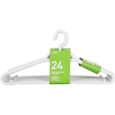 Plastic Clothes Hanger, White