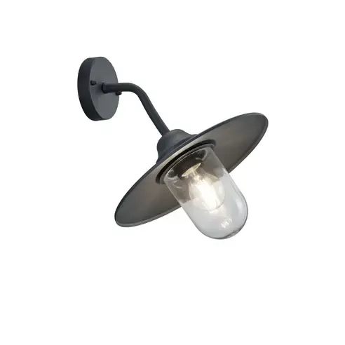 LED-Wandleuchte - anthrazit - Ø 30 cm