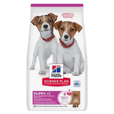 Hill`s Science Plan Puppy Small et Mini agneau et riz