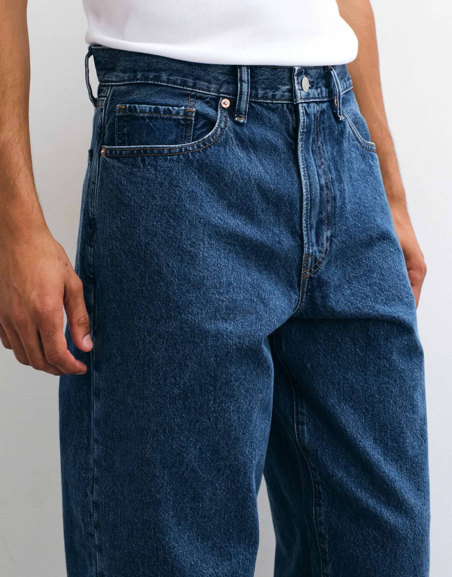 GAP baggy fit jeans in dark blue wash