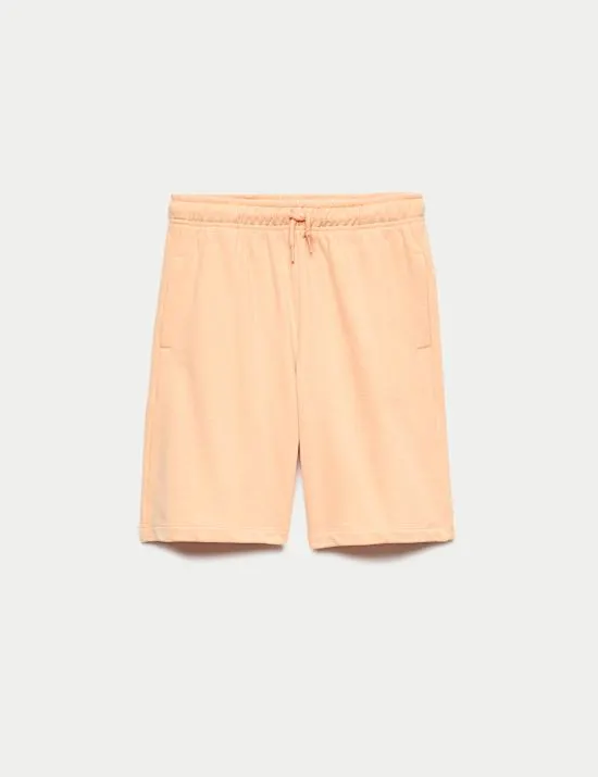 Shorts mit hohem Baumwollanteil und elastischem Bund (6–16 J.)