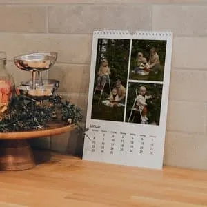 Fotokalender | A4 | Klassisk hvit