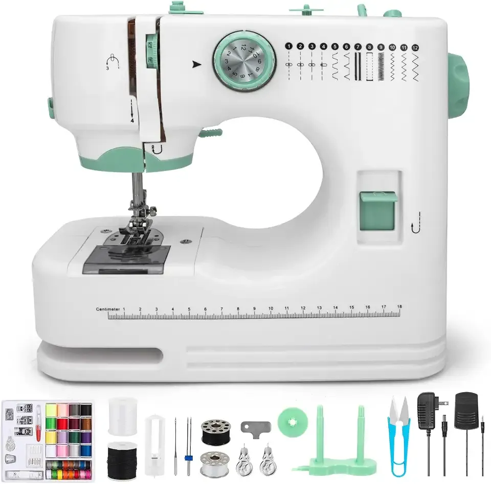 Sewing Machine for Beginners with 12 Stitches & 6 Feet