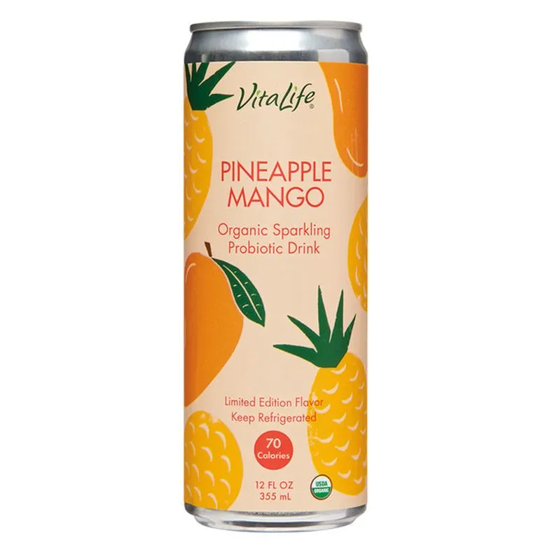 VitaLife Probiotic Spritzer, Pineapple Mango