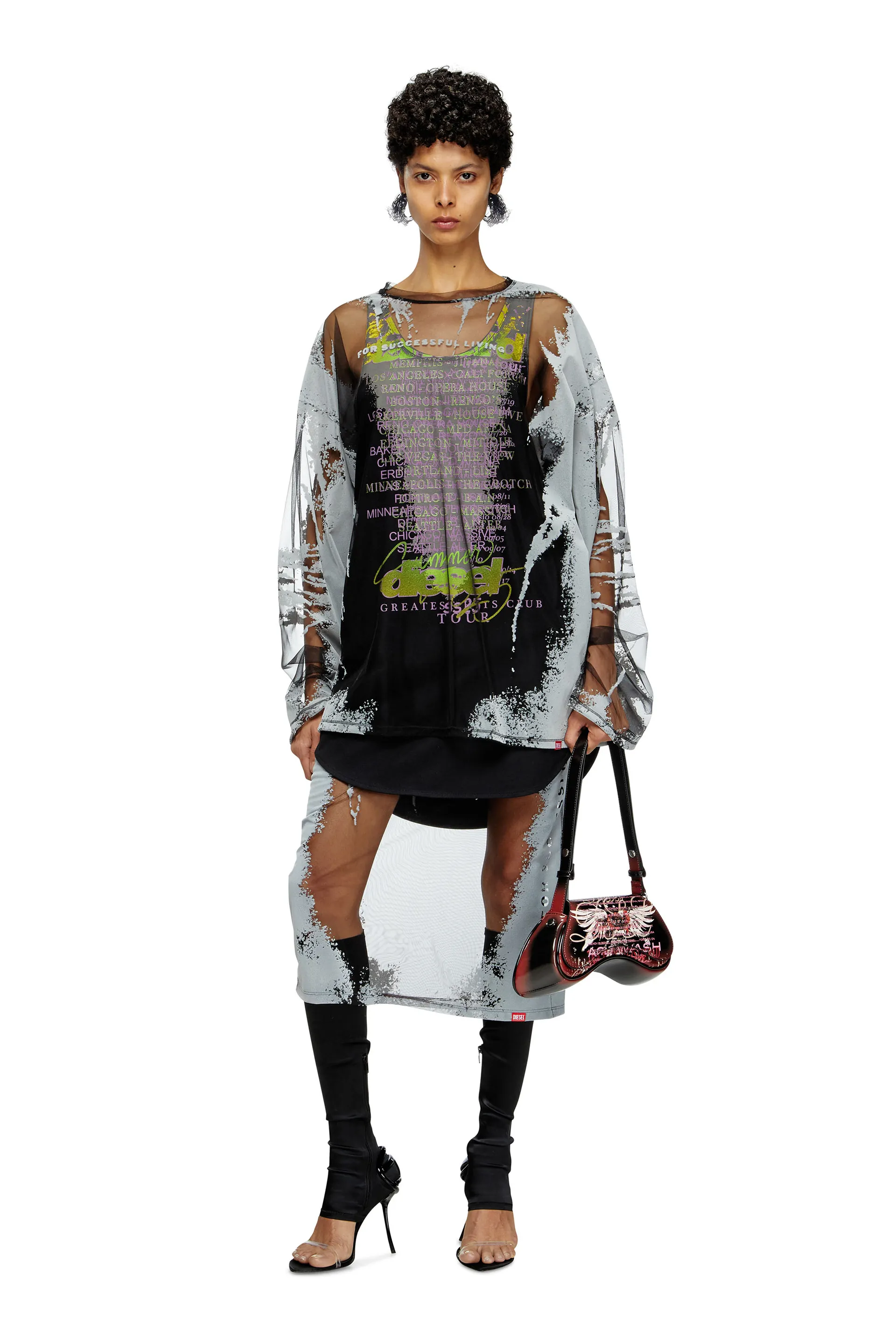 Tank top with lyrics print