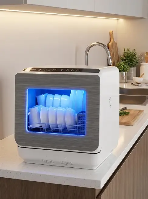 18" Portable Countertop Dishwasher with 152OZ Water Tank