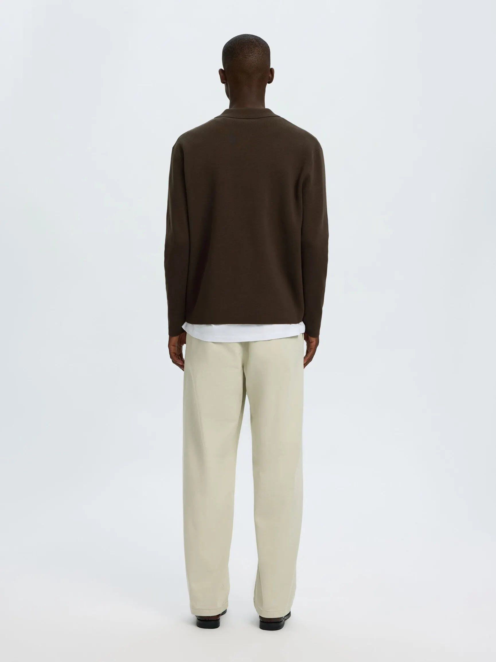 RELAXED FIT STRIKKET CARDIGAN