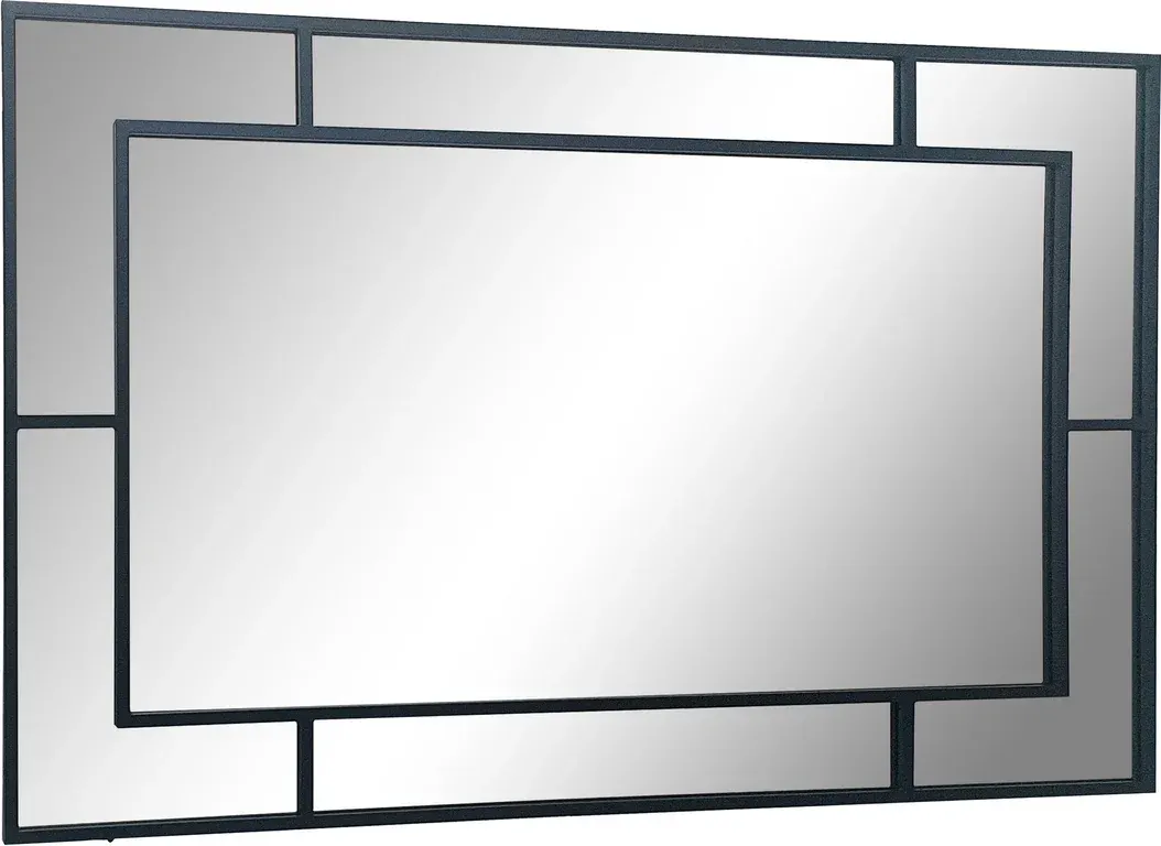 Harper speil Metall 140x2,5x90cm Svart