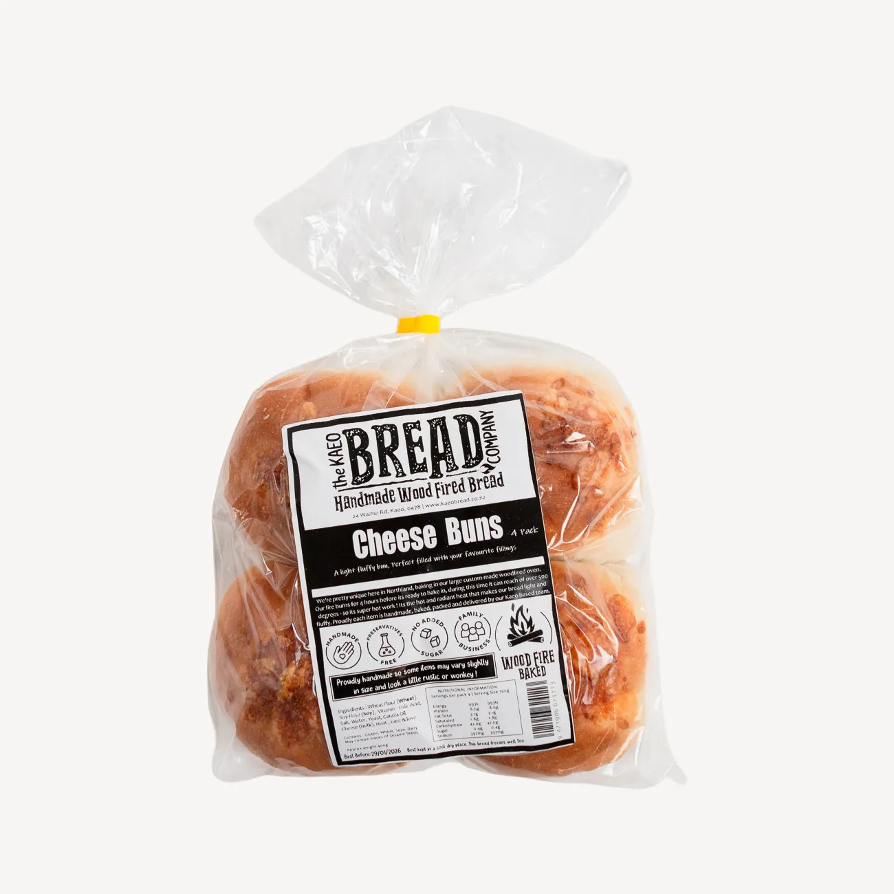 the kaeo bread large cheese rolls 4 pack