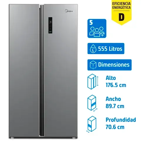 Refrigerador 2 Puertas Side by Side No Frost 555 Litros Inox MDRS710FGE50IN