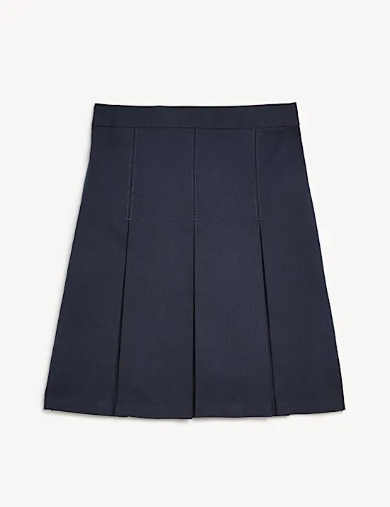 Girls' Permanent Pleats School Skirt (2-16 Yrs)