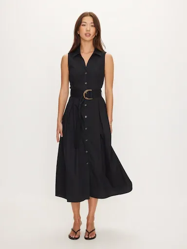 DOTTI Audra Collared Midi Dress