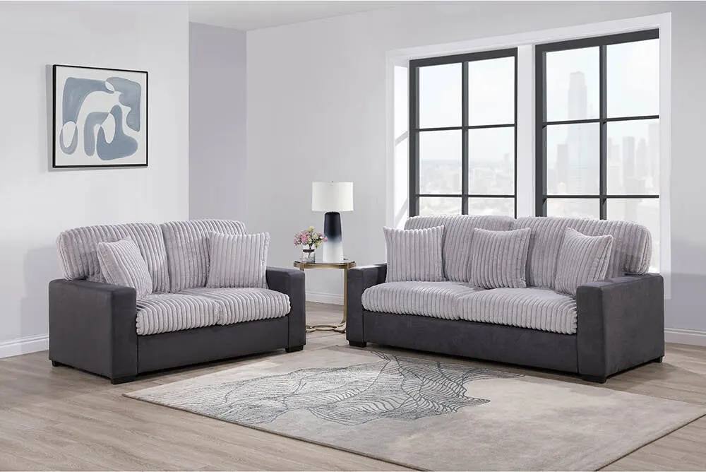 Steph Sofa & Loveseat with Pillows