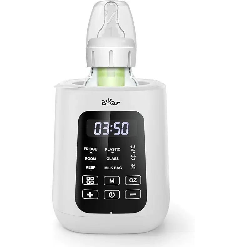 Bear Baby Bottle Warmer, Fast Warming Breast Milk Formula, White