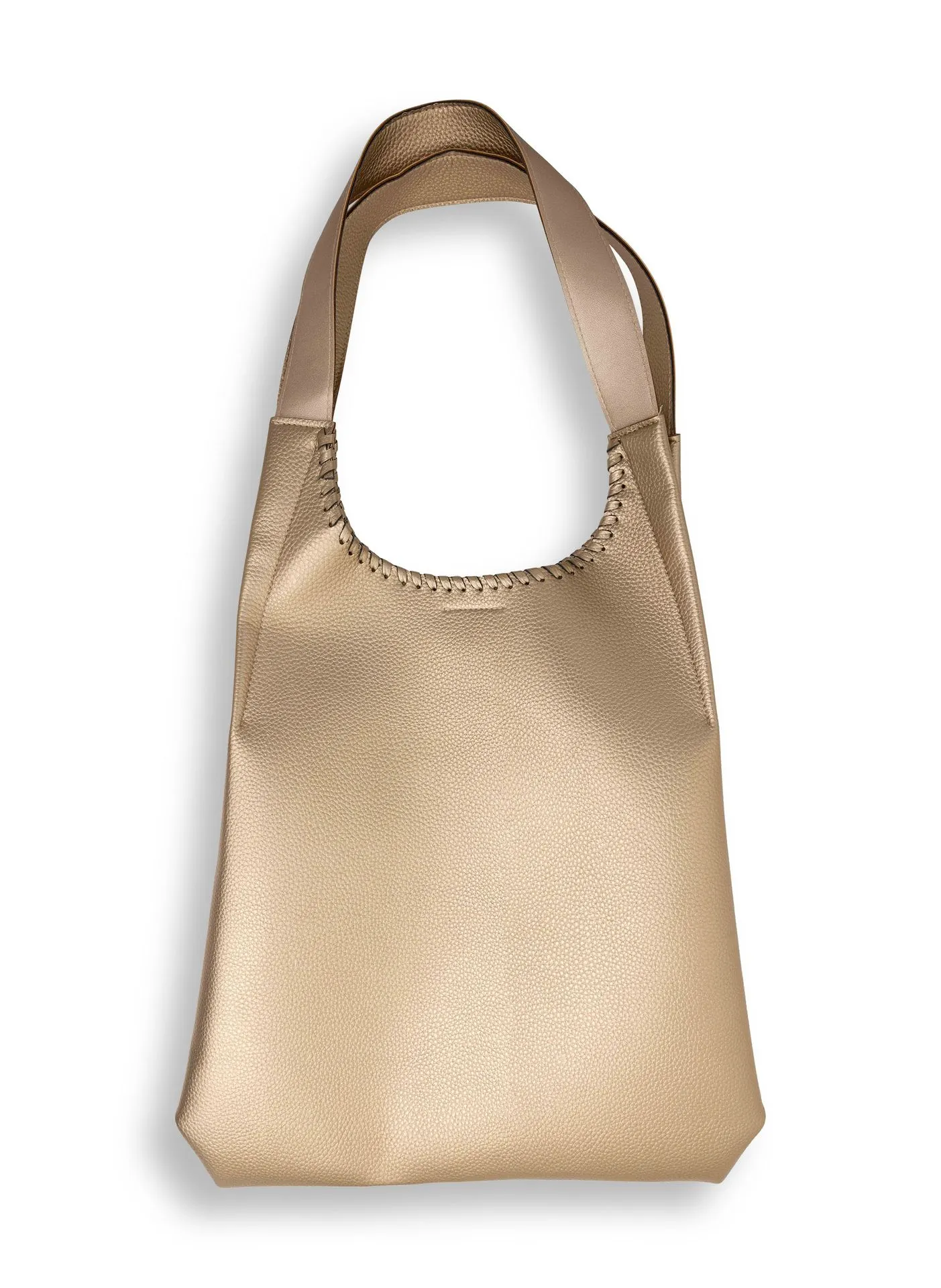 Goudkleurige shopper