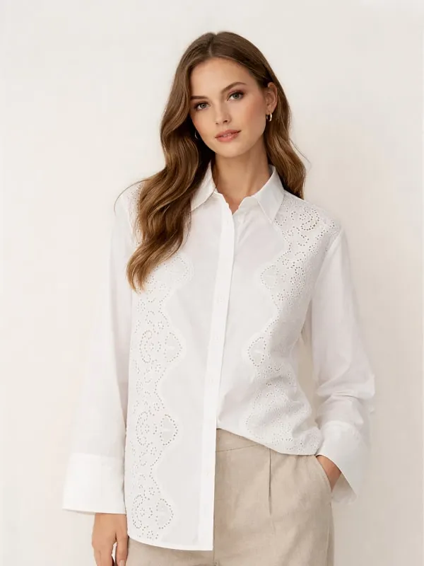 Rose 2 Blouse Star White