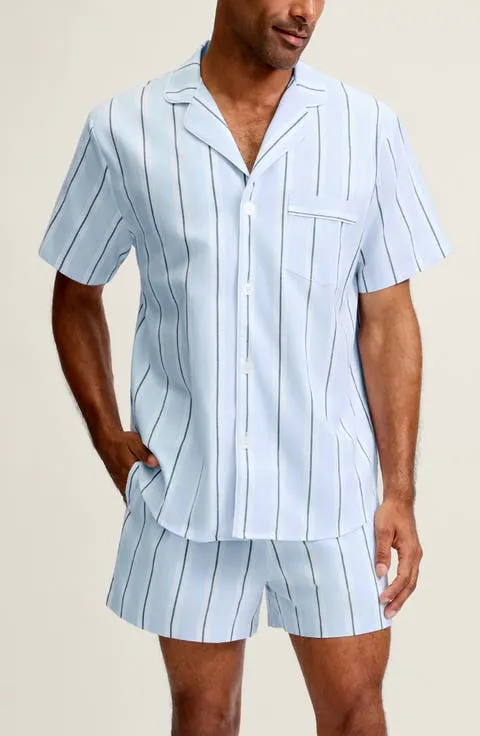 Classic Stripe Cotton Twill Short Pajamas