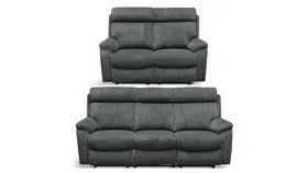 Lounge Suite (3 Seater Recliner + 2 Seater) Electric Recliner, Electric Headrest, Lumbar Support