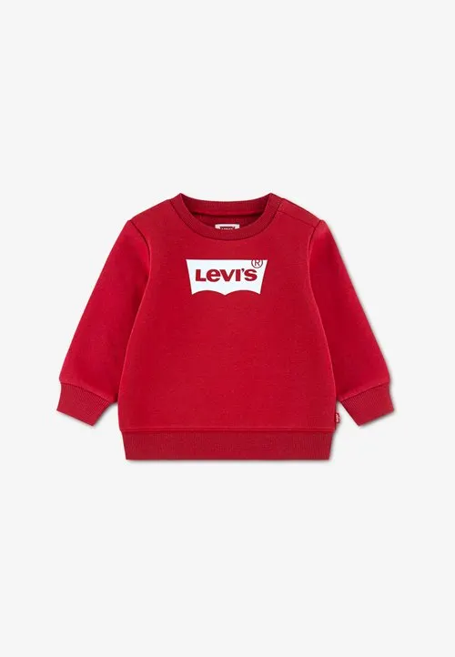BATWING CREWNECK UNISEX - Sweatshirt - red/white