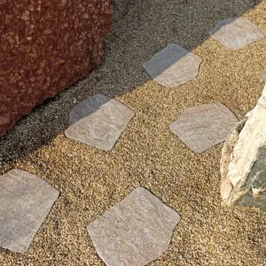 Lastra di cemento in gres naturale beige L 36 x L 42 cm, spessore 20 mm