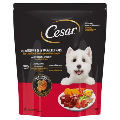 Cesar Adult avec bœuf, volaille et légumes