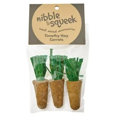 Nibble & Squeek Timothy Hay Carrots Toy