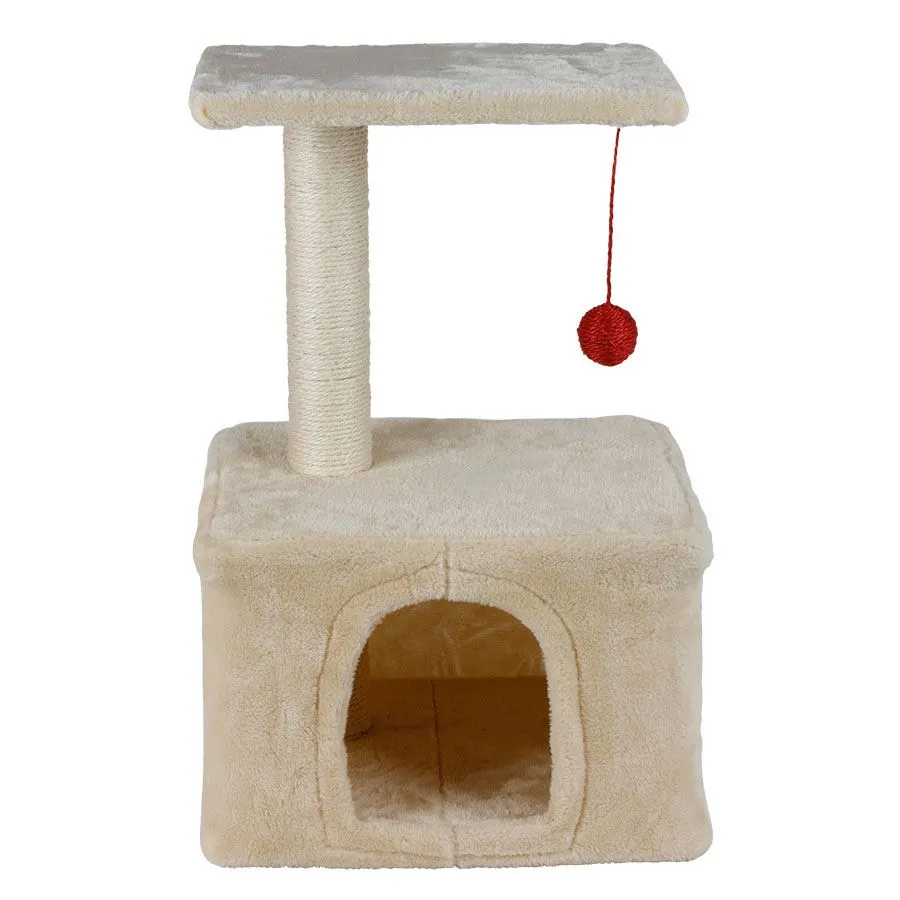 Kratzbaum für Katzen 40x30x62cm Beige