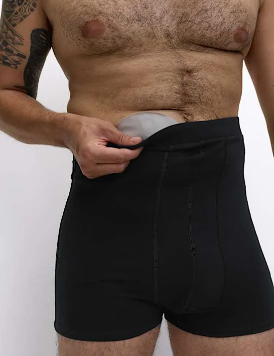 3er-Pack Stoma-Shorts mit hohem Baumwollanteil