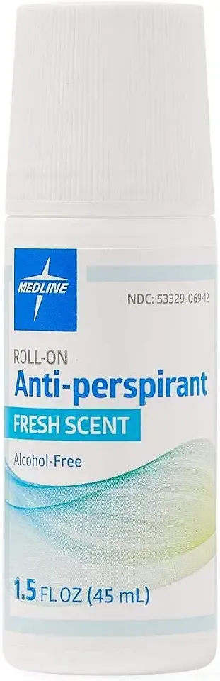Medline MedSpa Roll-On Antiperspirant Deodorant, 1.5 oz, Long-Lasting Freshness, 1 Count