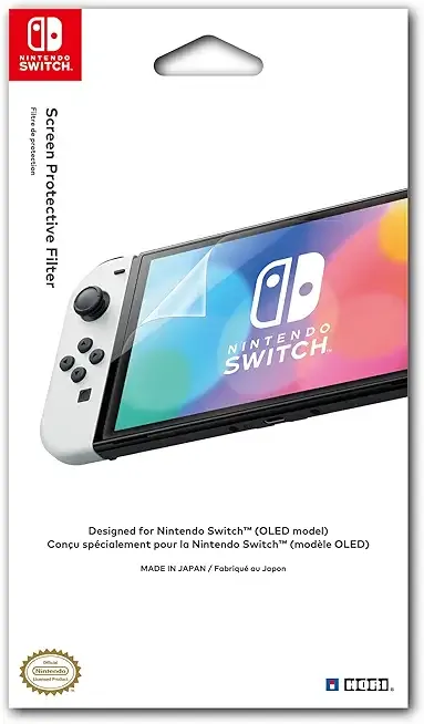 HORI Screen Protective Filter (OLED Model) - Officially Licensed - Nintendo Switch