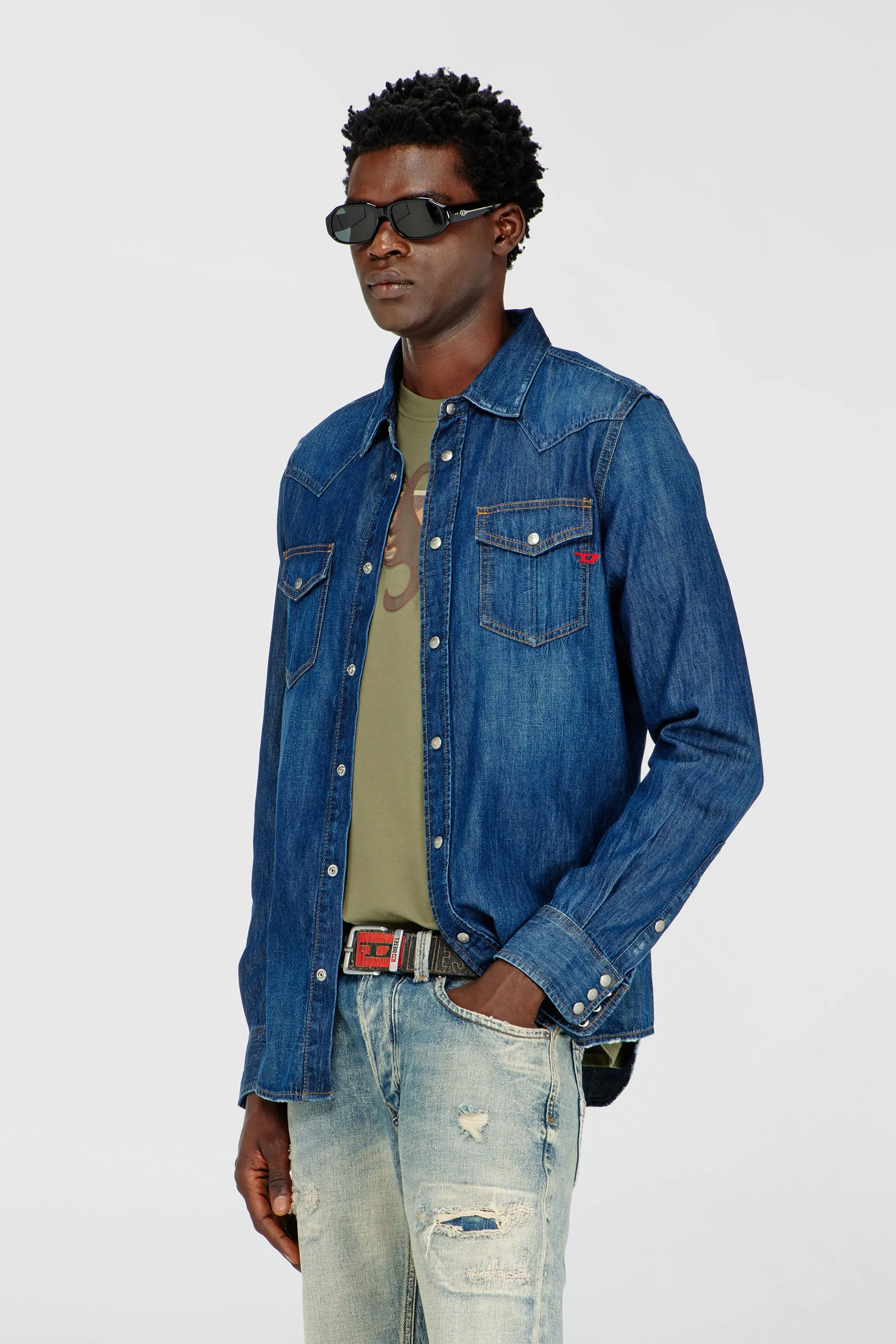 Denim overshirt