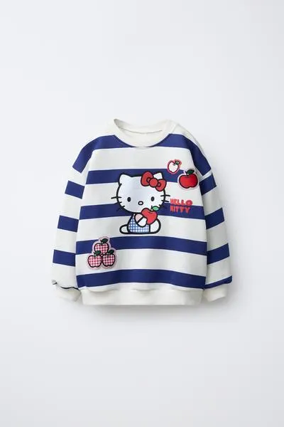HELLO KITTY © SANRIO STRIPED SWEATSHIRT