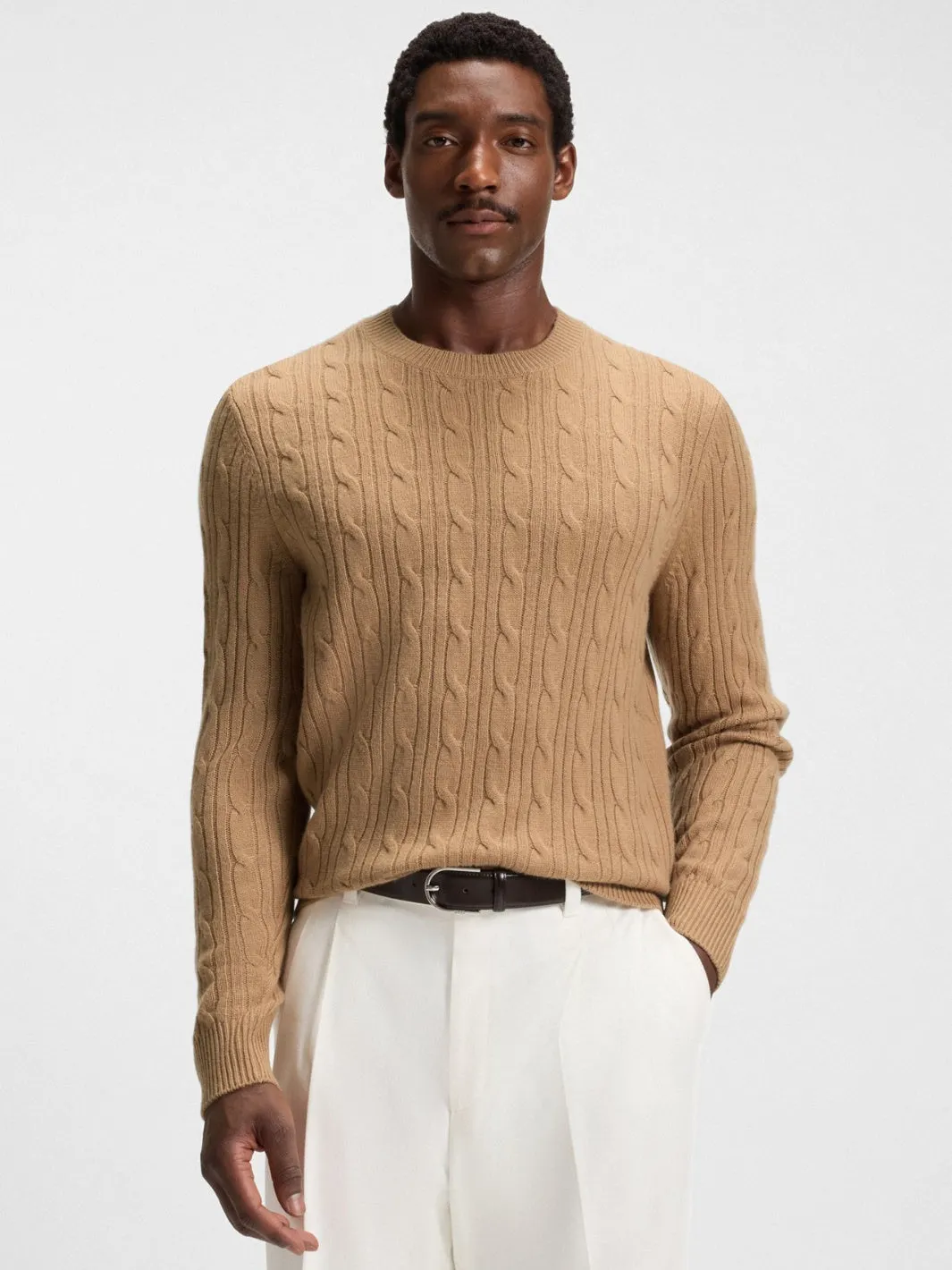 CABLE KNIT SWEATER