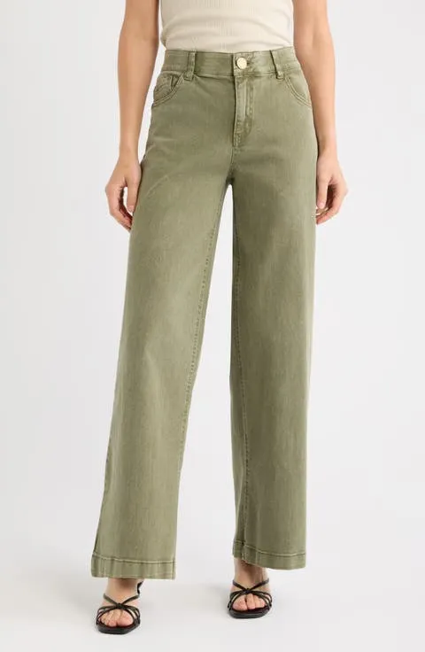 Wit & Wisdom Sam High Waist Wide Leg Jeans