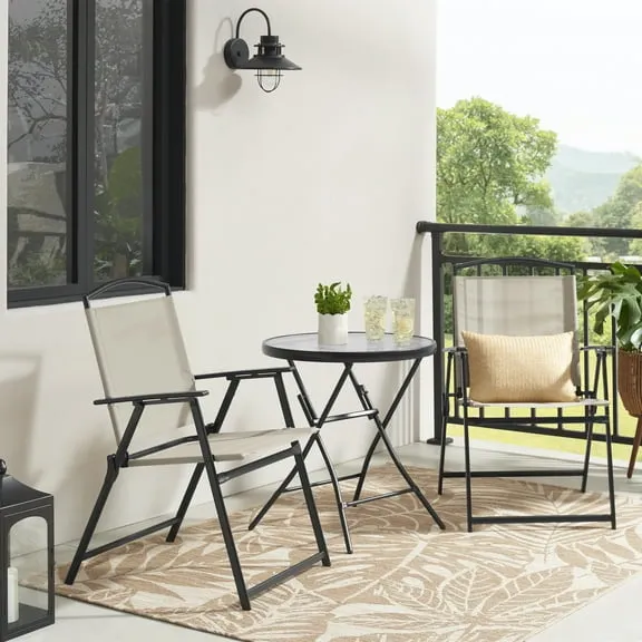 In 100+ people's carts, Mainstays Albany Lane 3-Piece Outdoor Bistro Set, Tan